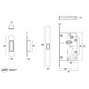 PICAPORTE MAGNETICO SERIE 870 VARIOS ACABADOS JNF