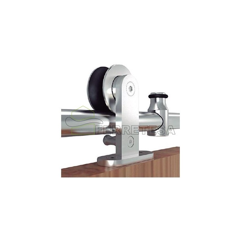KIT PUERTA CORREDERA MADERA 2mts INOX 12023