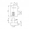 CERRADURA SOBREPONER 56-A/60mm HN DH