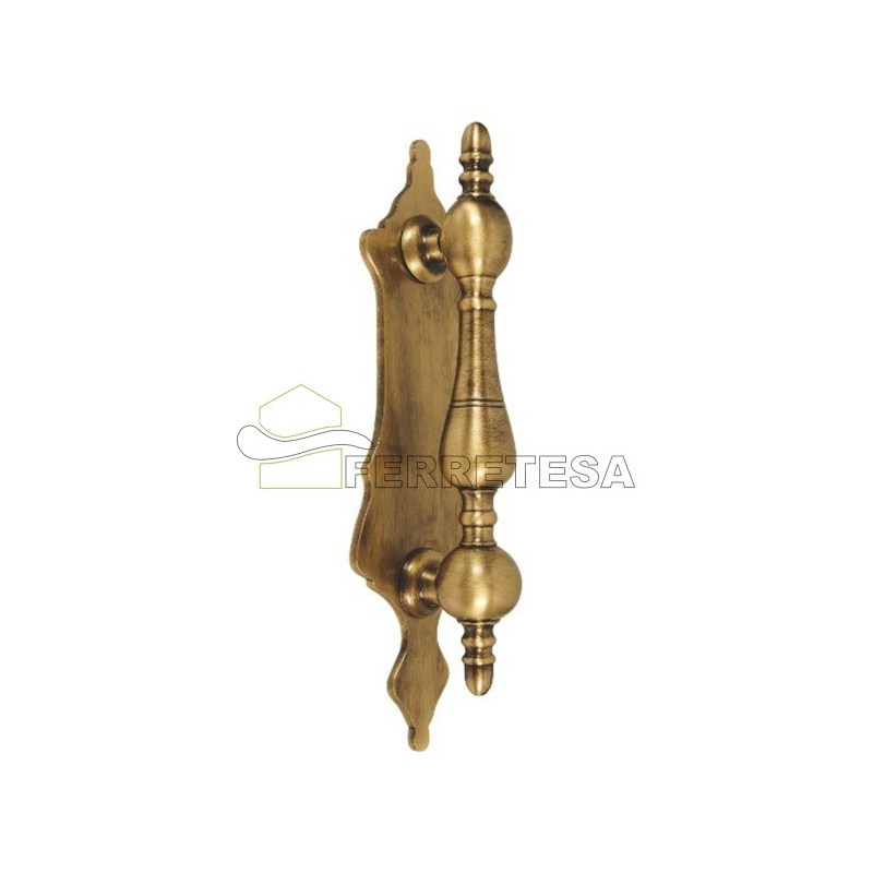 LLAMADOR DELFIN COLUMNA 290 LATON PATINA