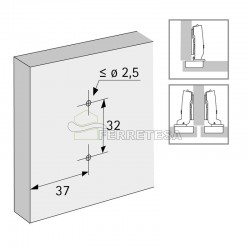 BASE REGULABLE 8099 CALCE 3 SENSYS (COSTADO 16)