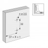BASE REGULABLE 8099 CALCE 3 SENSYS (COSTADO 16)