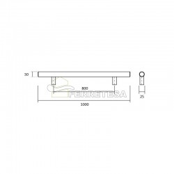MANILLON DOBLE 30x800/1000 INOX 304 3112