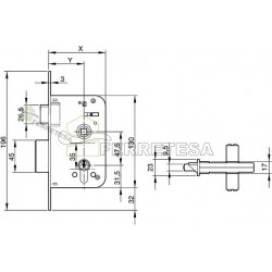 CERRAD.600/80x50mm C/CDO....
