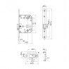 PICAPORTE 70mm DESCENTRADO RDO HN 10045
