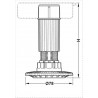 PATA 150 HAFELE AXILO SIN BASE 140-170mm
