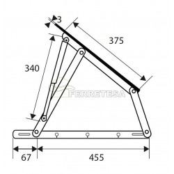 COMPAS PARA CAMA CANAPE 710x115 NE