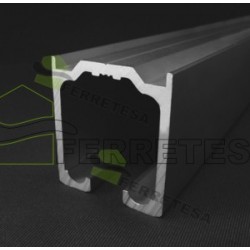 CARRIL U-150 ALUMINIO ANODIZADO 4Mts