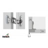 BRAZO BISAGRA SELEKTA 270º S/15 C/MUELLE 45044 HETTICH