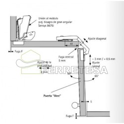 BISAGRA RINCONERA INTERMAT 9930 TH52