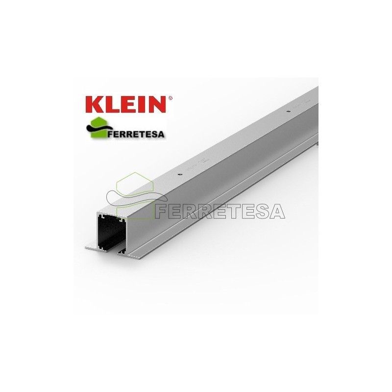 CONJUNTO DE CARRILES LITE FOLD 100 TOP, SUPERIOR+INFERIOR ALUMINIO SILVER 3Mt.