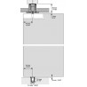 CONJUNTO DE CARRILES LITE FOLD 100 TOP, SUPERIOR+INFERIOR ALUMINIO SILVER 3Mt.
