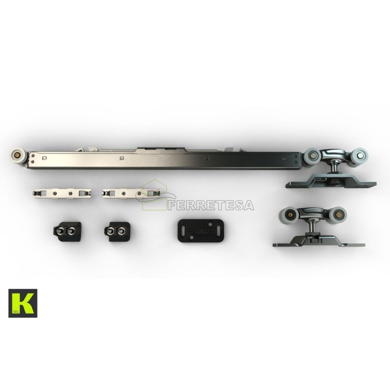 KIT ACCESORIOS PUERTAS CORREDERAS 0500-120 DOBLE ABS KRONA