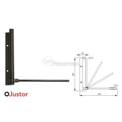 BRAZO MUELLE 56 NEGRO JUSTOR