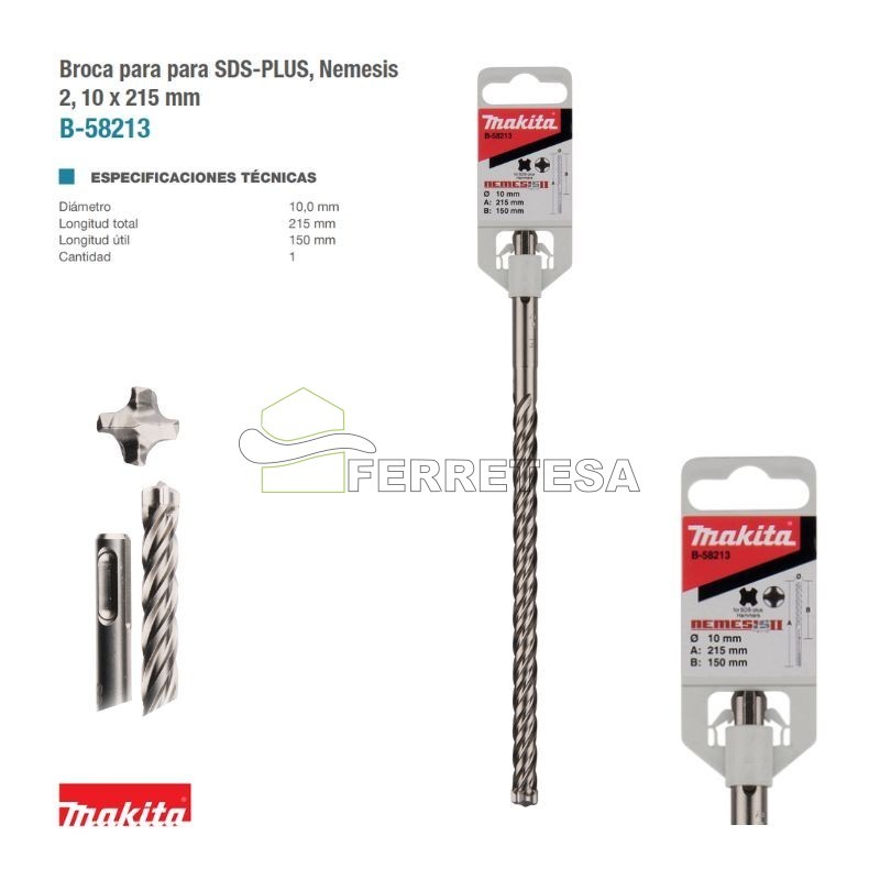 BROCA SDS 10x150X210mm NEMESIS MAKITA