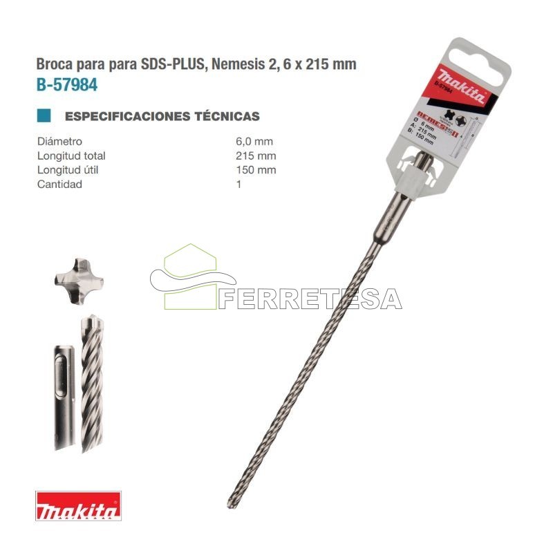 BROCA SDS 6x150x215mm NEMESIS