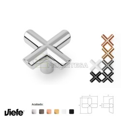 POMO EQUIS 40x40mm CROMO...