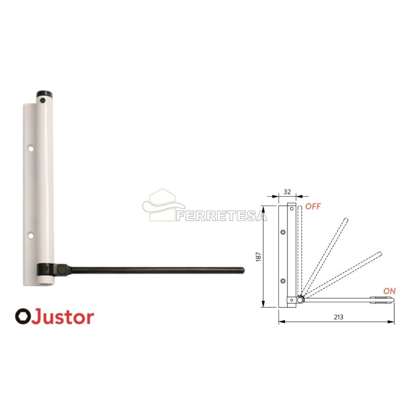 BRAZO MUELLE 56 BLANCO 40KG JUSTOR