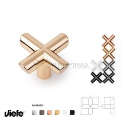 POMO EQUIS 40x40mm LATON...