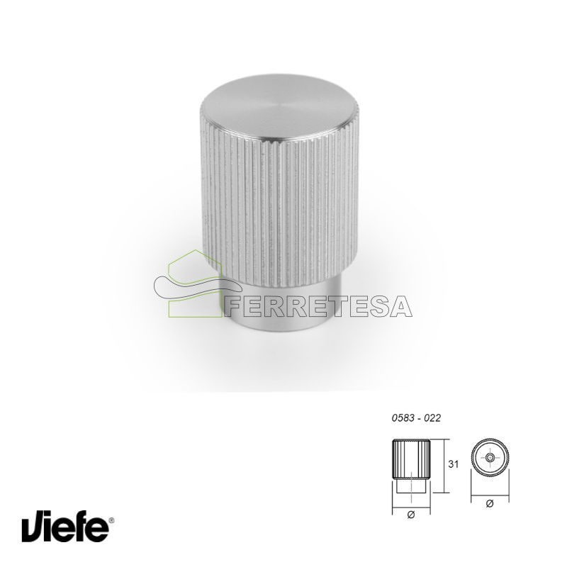 POMO ARPA 22mm INOX LOOK 0583 VIEFE
