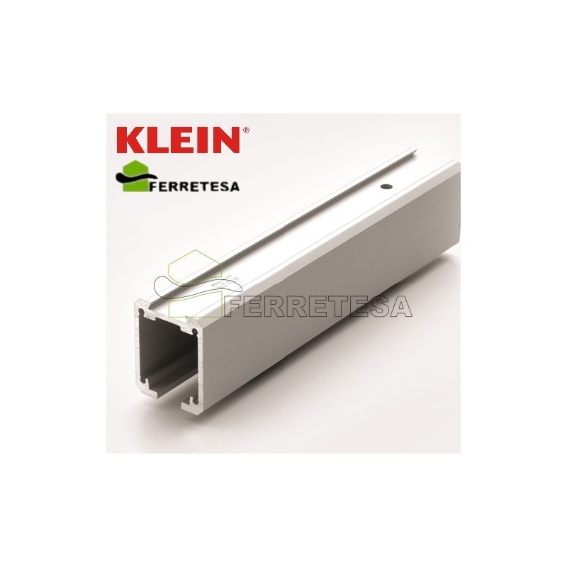 CARRIL SLID 90 ALUMINIO NATURAL 6Mts.