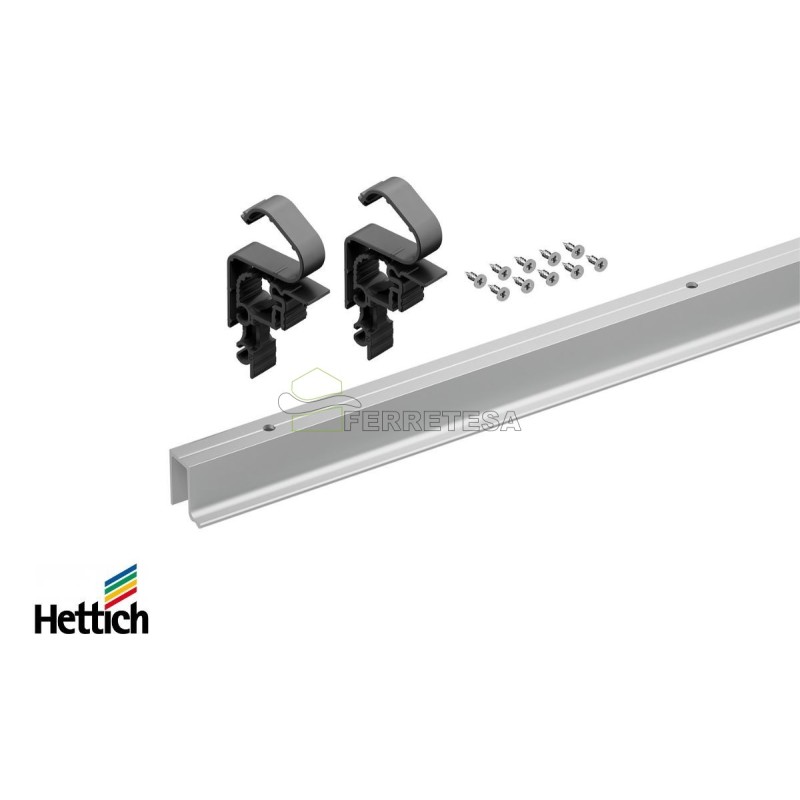 PERFIL WINGLINE SUPERIOR L 2,40m PLATA 9339510 HETTICH