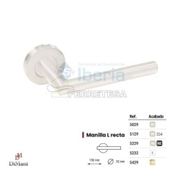 MANIVELA C/R Ø50 L RECTA...