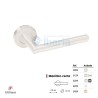 MANIVELA C/R Ø50 L RECTA INOX BLANCO 5232