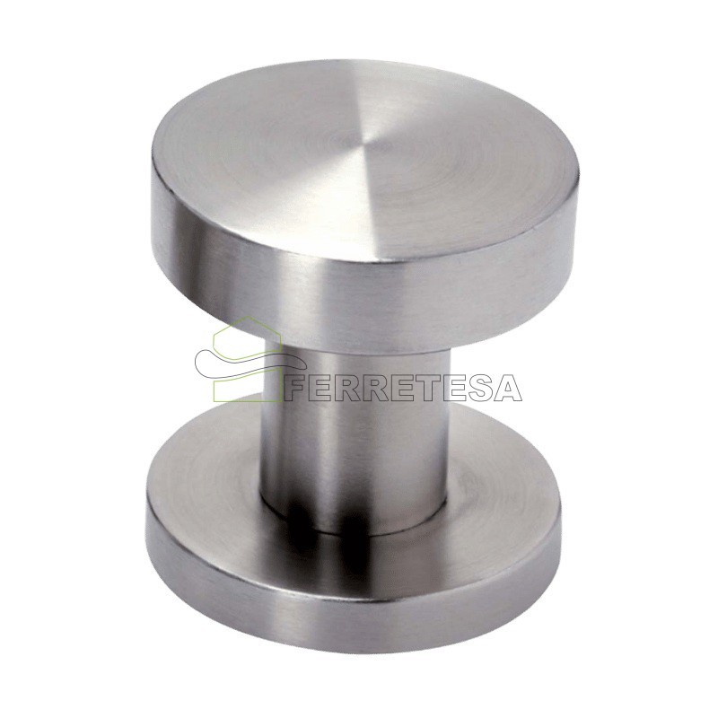 POMO PUERTA Ø PLANO MOD.879/50 INOX FIJO