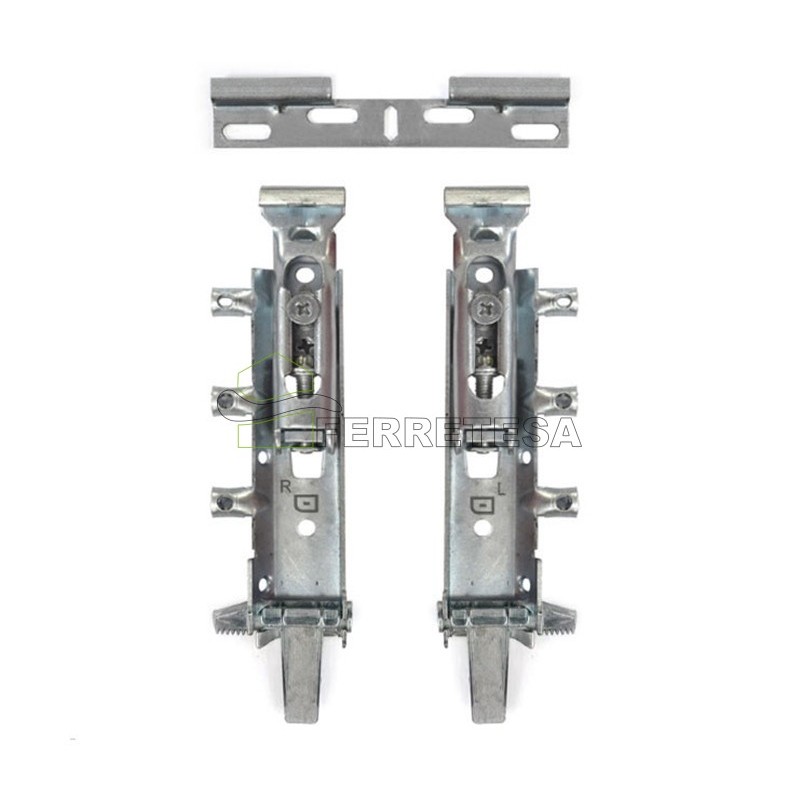 PAR COLGADORES  MODULO COCINA OCULTO 4 PATILLAS, CON CHAPA