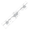 CERRAD 8922/3P CL40 30/30 60C M3 AC CROM