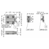 EXPULSOR PUSH MECANICO DE SOBREPONER 37mm. NEGRO