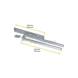 TOALLERO 2 BRAZOS 440mm ALUMINIO