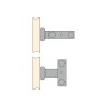 TOALLERO 2 BRAZOS 440mm ALUMINIO