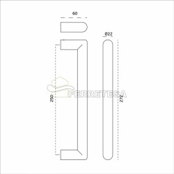 MANILLON DOBLE IN.07.179.250mm INOX.