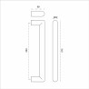 MANILLON DOBLE IN.07.179.250mm INOX.