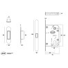 PICAPORTE MAGNETICO SERIE 870 VARIOS ACABADOS JNF
