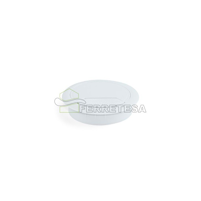 PASACABLE Ø80mm PLASTICO BLANCO