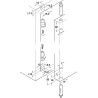 BISAGRA PIVOTANTE PLASTICO BLANCO
