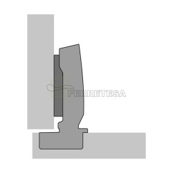 BISAGRA Ø35mm.SENSYS 8631i RECTA 95º PUERTA HASTA 32mmTH52