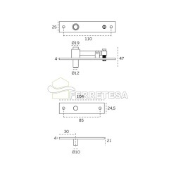 CONJUNTO PIVOTANTE 100Kg. IN.05.196 ECO