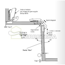 BISAGRA RINCONERA INTERMAT 9930 TH52