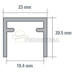 CARRIL SUPERIOR CD 50 AL 3Mt. CD50CXR