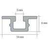 CARRIL EMBUTIDO CX AL 3m. (AL1524-1540)