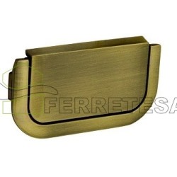 ASA CON PLACA 100mm BRONCE ANTIGUO