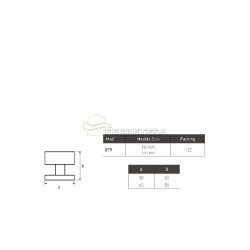 POMO PUERTA Ø PLANO MOD.879/50 INOX FIJO