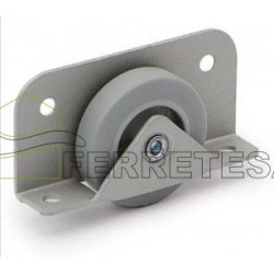 RUEDA CAMA NIDO Ø50mm. 256.0507 GRIS REC