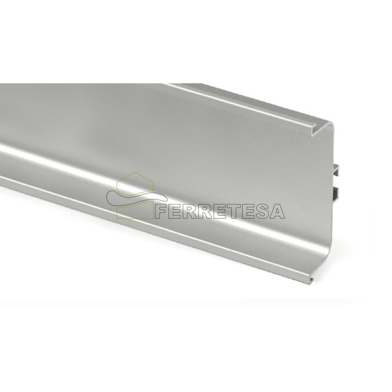 PERFIL HORIZONT.CHEF"C" PLATA MATE 3,95m