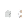 PERFIL HORIZONTAL CHEF"C" BLANCO 3,95m