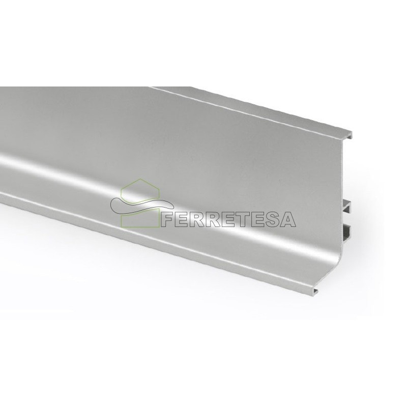 PERFIL HORIZONT.CHEF"L" PLATA MATE 3,95m